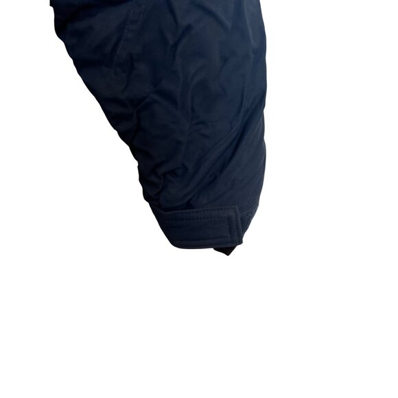 L.L. Bean Womens Down-Insulated Navy Winter Jacket With Hood & Velcro Cuffs Size - Picture 5 of 6